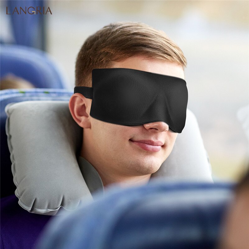 Oogmasker Voor Slapen 3D Geronde Vorm Voor Geen Druk Lichtgewicht Comfortabele Gemaakt Van Ademend Traagschuim Bandjes