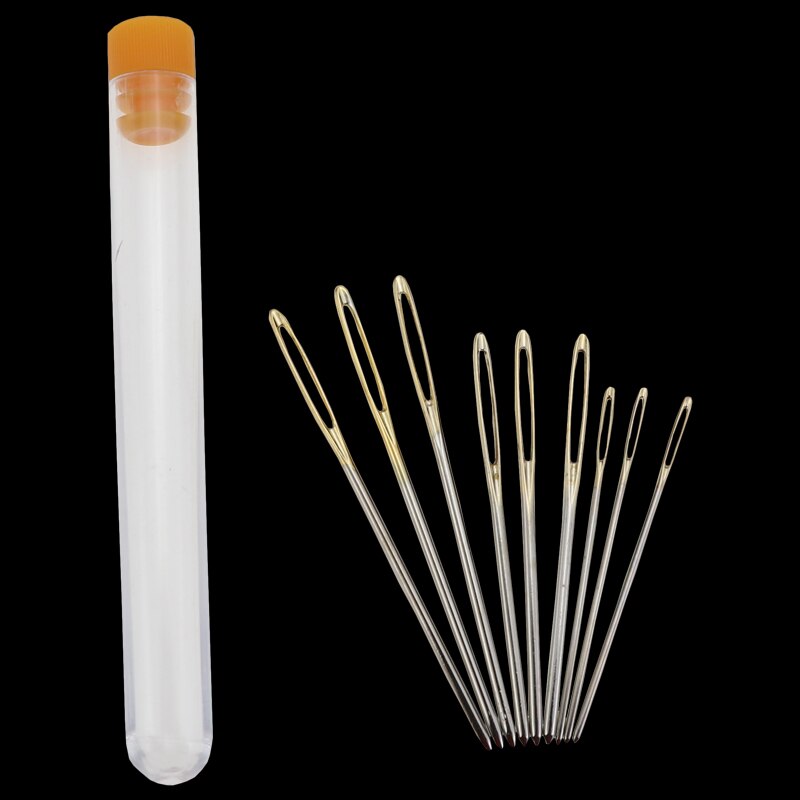 Transparent Needle Bottled Big Eye Blunt Hand Sewing Needle Set DIY Embroidery Wool Sweater Needle