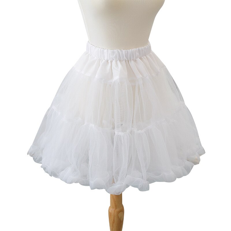 Robe de mariée courte en maille Crinoline, jupe de soutien quotidien, jupon, robe formelle