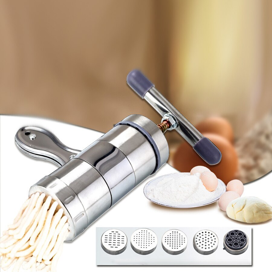 Noodle Maker Manual Noodle Machine Pasta Press Maker Stainless Steel Pressing Machine Cutter Household Kitchen Handmade Noodle