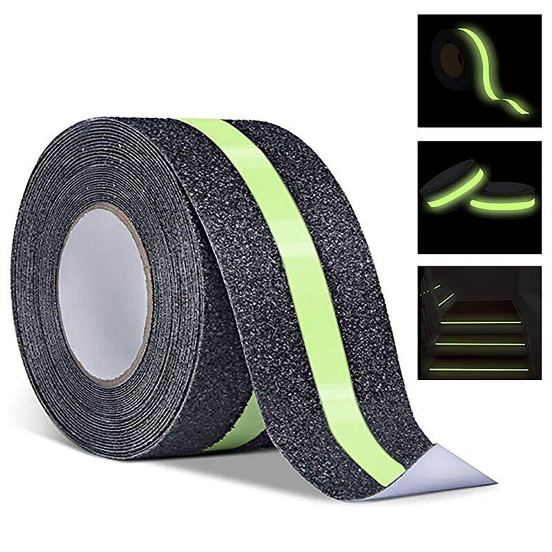Nastro adesivo luminoso fluorescente notturno bagliore nel buio nastro adesivo sicurezza sicurezza decorazione domestica nastro di avvertimento