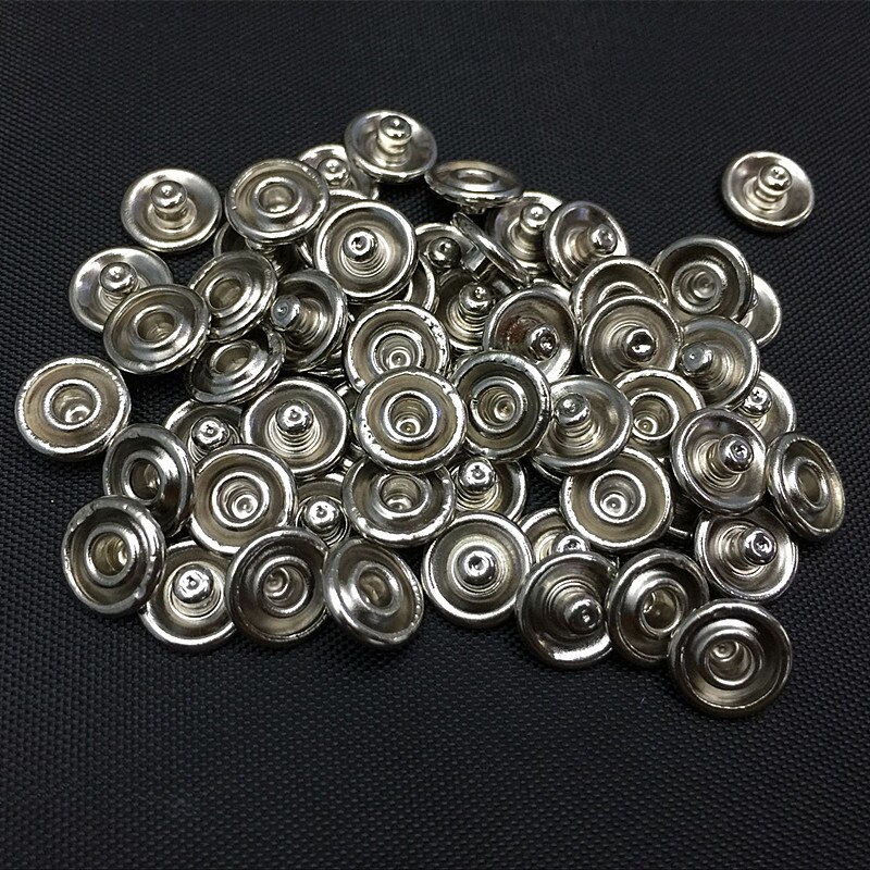 500 Sets/partij 10 Kleuren 9.5Mm Metal Prong Snap Knoppen Fasteners Drukknopen Poppers Baby Romper Gesp Snap