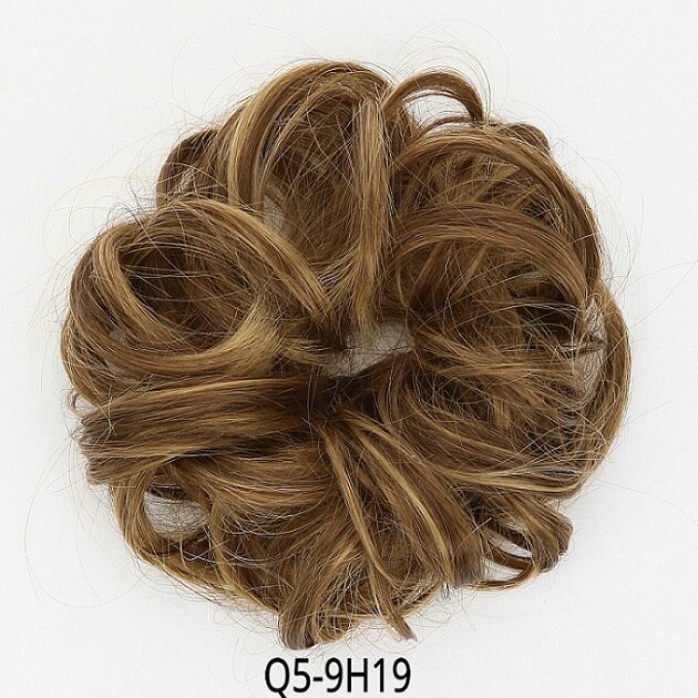 Chignon Hair Bun Hair Pieces Hair Scrunchie Extensions Synthetic Wig For Women Curly Chignon Accessories Hairpiece Extension: Q5-9H19