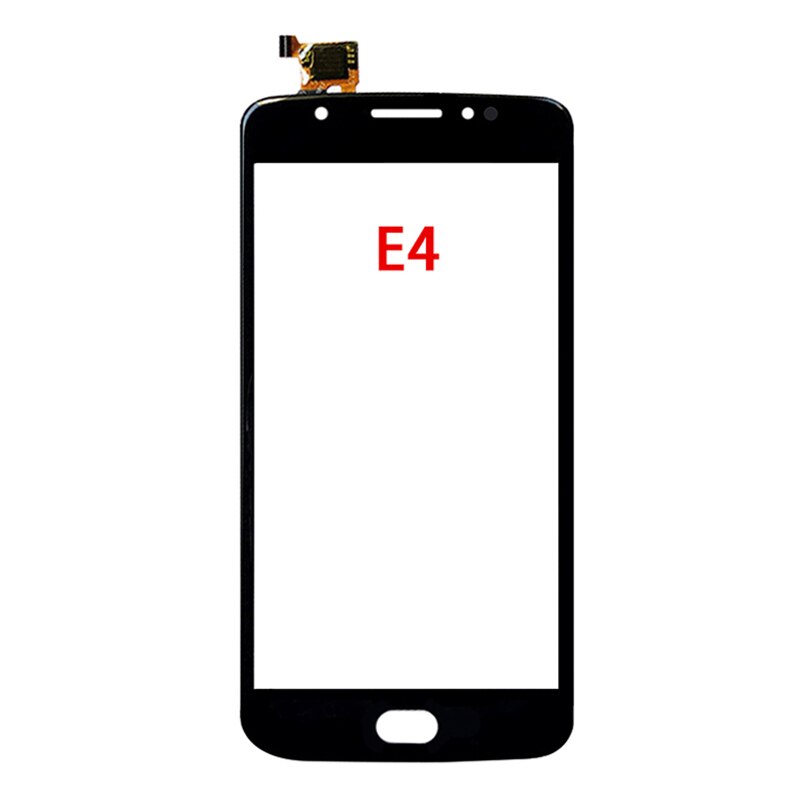 E4 Touchscreen For Motorola Moto E4 Plus XT1770 XT1773 Touch Screen Panel Digitizer Sensor LCD Front Glass XT1762 XT1763: E4 Black