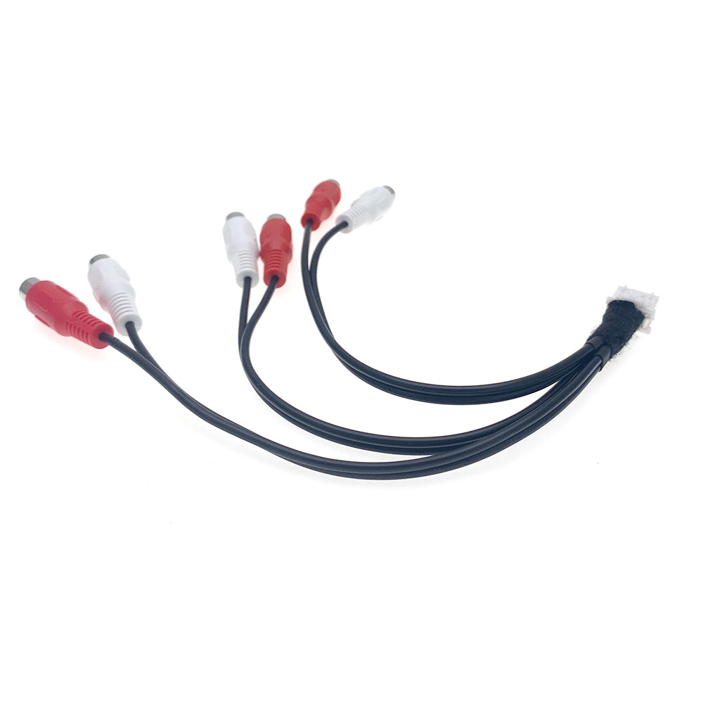 12 Broches Voiture Audio Stéréo Avant Arrière pad Woofer Sortie RCA Câble Adaptateur Pour Pioneer AVH-P6500 P6600DVD DEH-P800BT P88RS