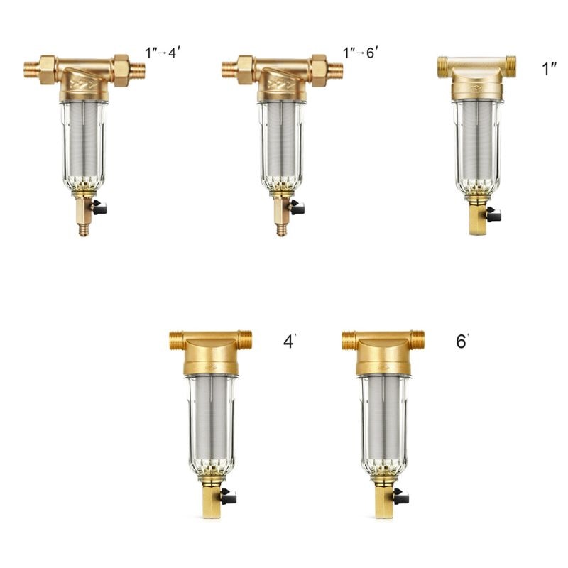 Filtre à eau purificateur avant canalisation d'eau du robinet pré-filtre lavage à la maison supprimer les sédiments de contaminants de rouille