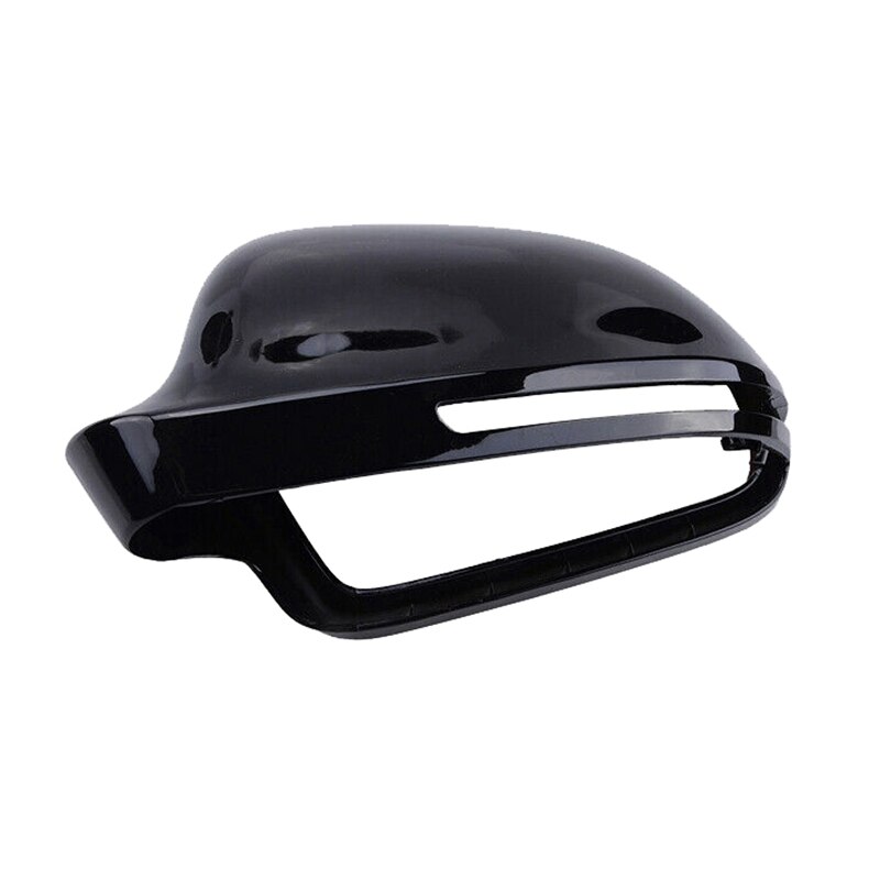 Wing Mirror Cover Cap Trim For- A3 A4 B8 S4 A5 S5 8T Q3 Gloss Black