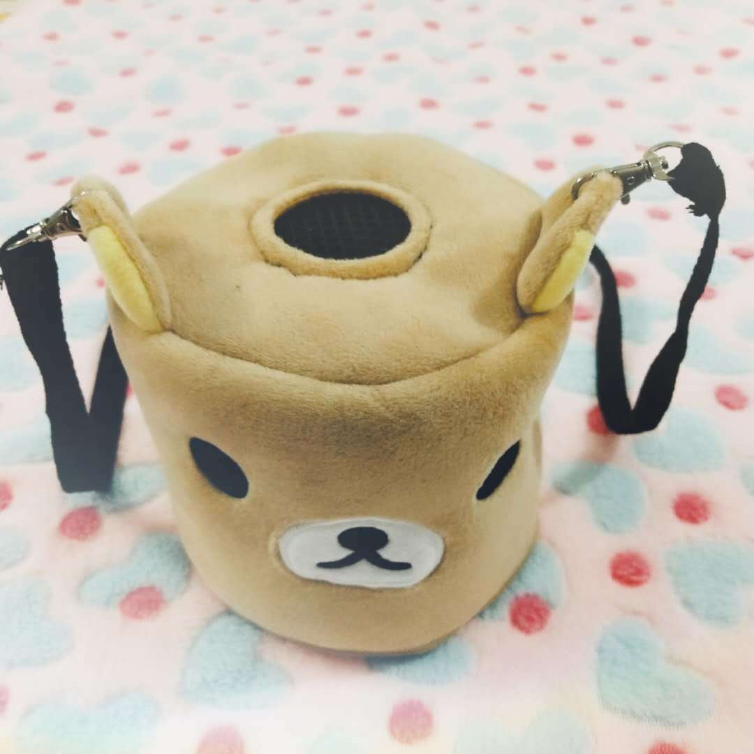 Kartonnen schattige eekhoorn hamster warme slaapzak kleine huisdierenmand egel cavia hamster reiskooi ademend anti-bijt