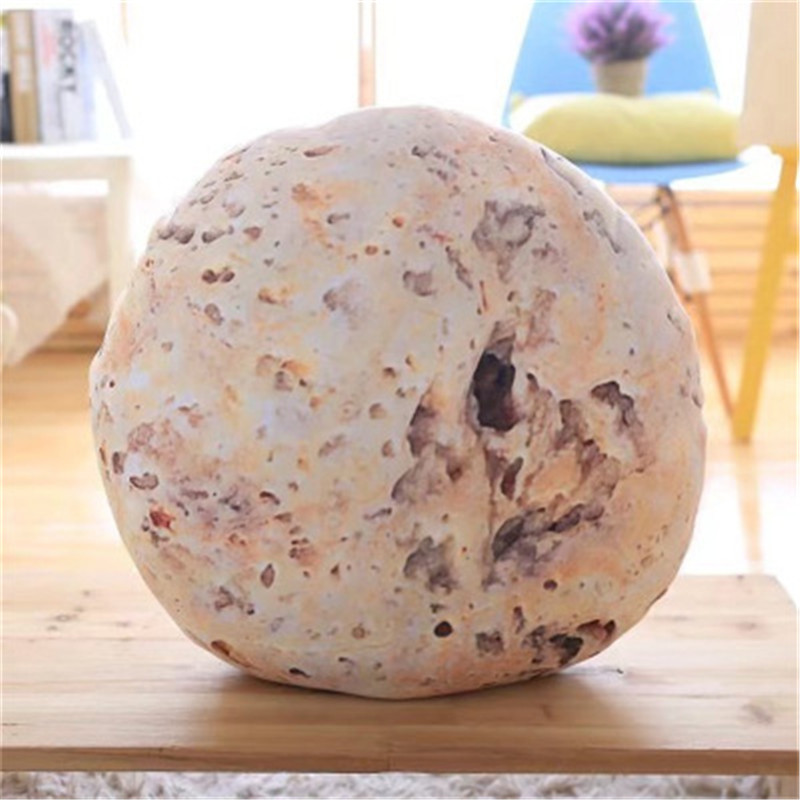 Mjuk kudde soffa simulerad sten pebble sten kudde för film rekvisita heminredning kudde ryggkudde barn födelsedag: A / 50 x 50cm