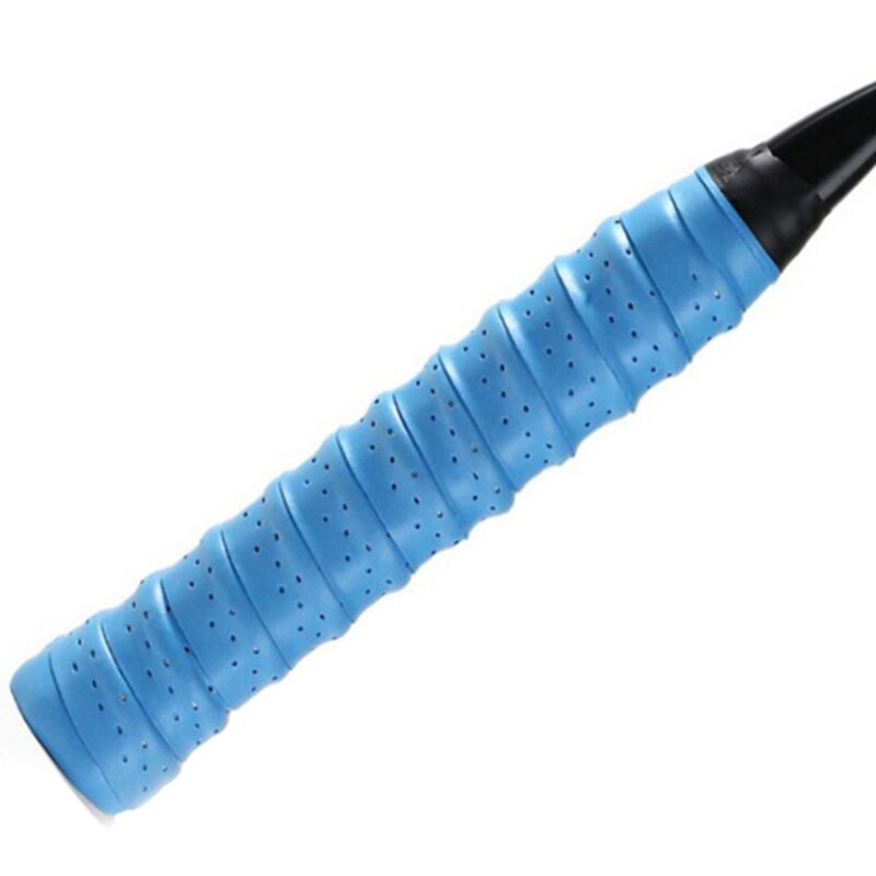 Banda elástica de bádminton gruesa, punzonado antideslizante, transpirable, pegamento para manos, raqueta de tenis, goma de Gel de pescado