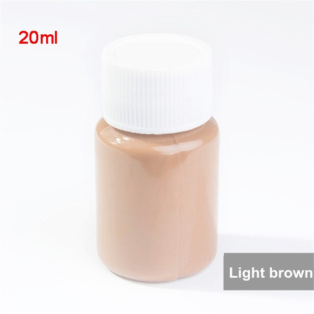Multifunctionele Lederen Reparatie Kit 20 ml/60 ml Autostoel Sofa Jassen Holes Scratch Scheuren Geen Warmte Vloeibare Lederen vinyl Reparatie Kit: 3