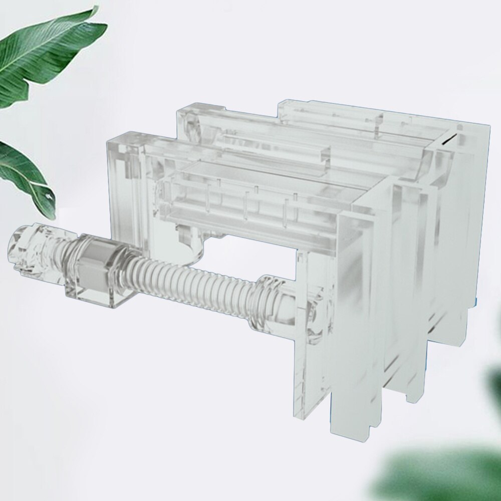 Multifunctionele Acryl Filter Inlaat Uitlaat Buisklem Aquarium Pijp Houder Aquarium Pijp Vaste Clip (Zwart): Transparent