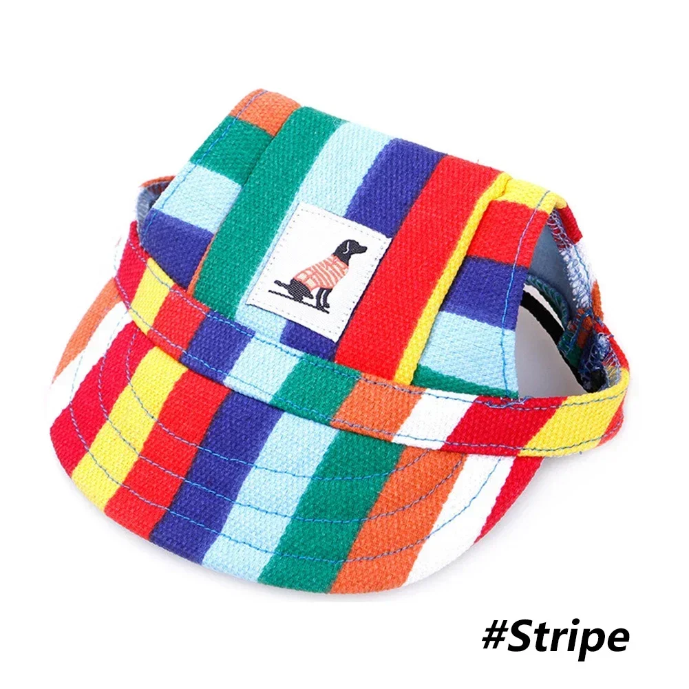 Pet Dog Baseball Cap Hat with Neck Strap Adjustable Comfortable Ear Holes for Small Medium Large Dogs in Ourdoor Sun Protection: S / Burgundy