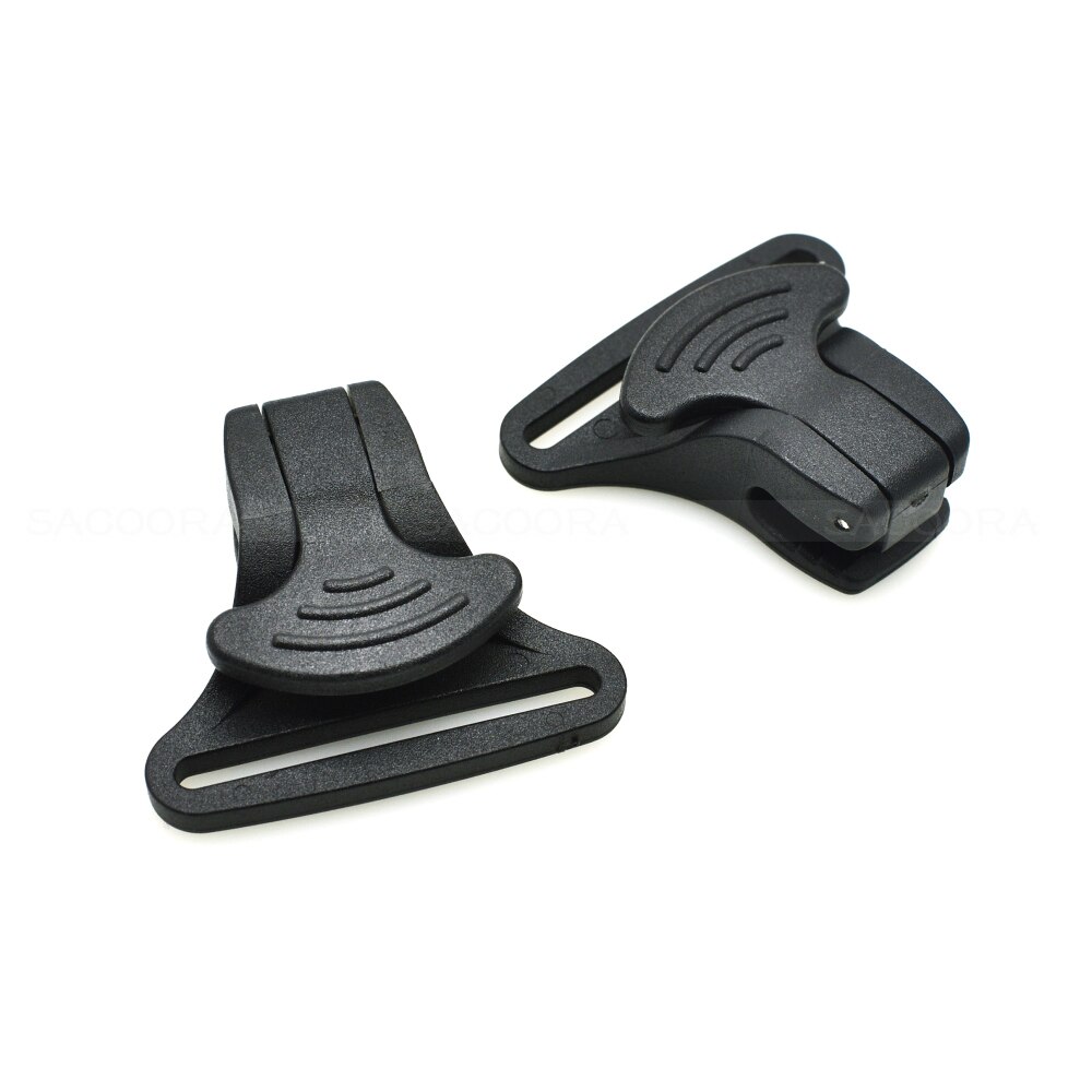 40mm Webbing Black Plastic Snap Hook Clip For Bag Backpack Accessories Outdoor sports bag accessories