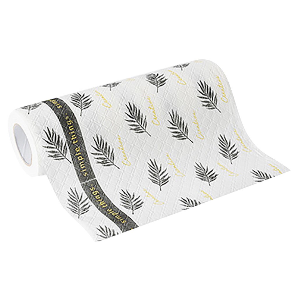 30PCS Biodegradable Washable Cleaning Wipes Kitchen Padded Lazy Cleaning Rag Waterproof Towel Kitchen Paper Towel: White