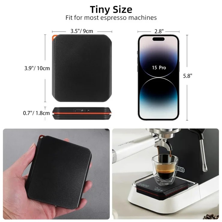 Højpræcisions italiensk kaffe elektronisk vægt hæld over kaffeværktøj 2kg/0.1g grænseoverskridende digital køkkenvægt