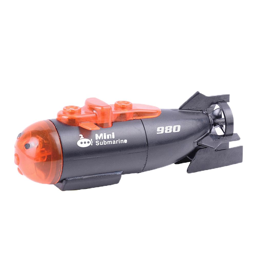 Kleine Mini Remote Submarine Afstandsbediening Led Kleurrijke Boot Water Speelgoed Duiken Speelgoed Voor Kids Vis Kom Speelgoed Aquarium decors