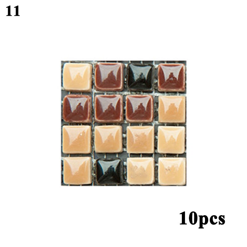 Magic Gel Tiles Self Stick Mosaic Tile for Kitchen and Bathroom Backsplash Brick Crystal Wallpaper - 1 Sheet: 11