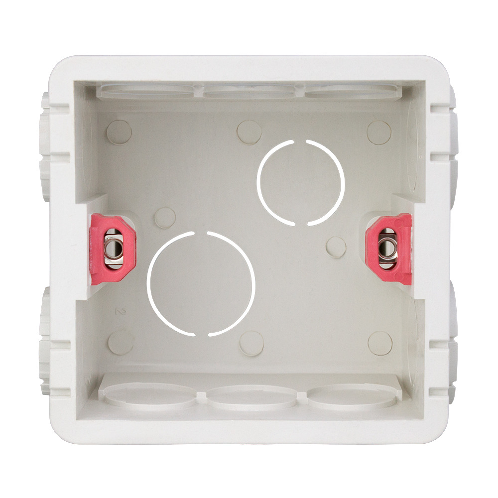 86 Type Mounting Box Splicing Adjustable Cassette Switch And Socket Box Wall Box Red/White Internal Cassette Easy Installation