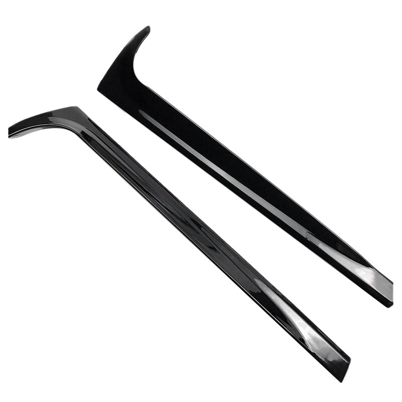 Voor-Polo + Auto Side Spoiler Achtervleugel Sticker Tirm Abs Gloss Black Auto-Styling: Default Title