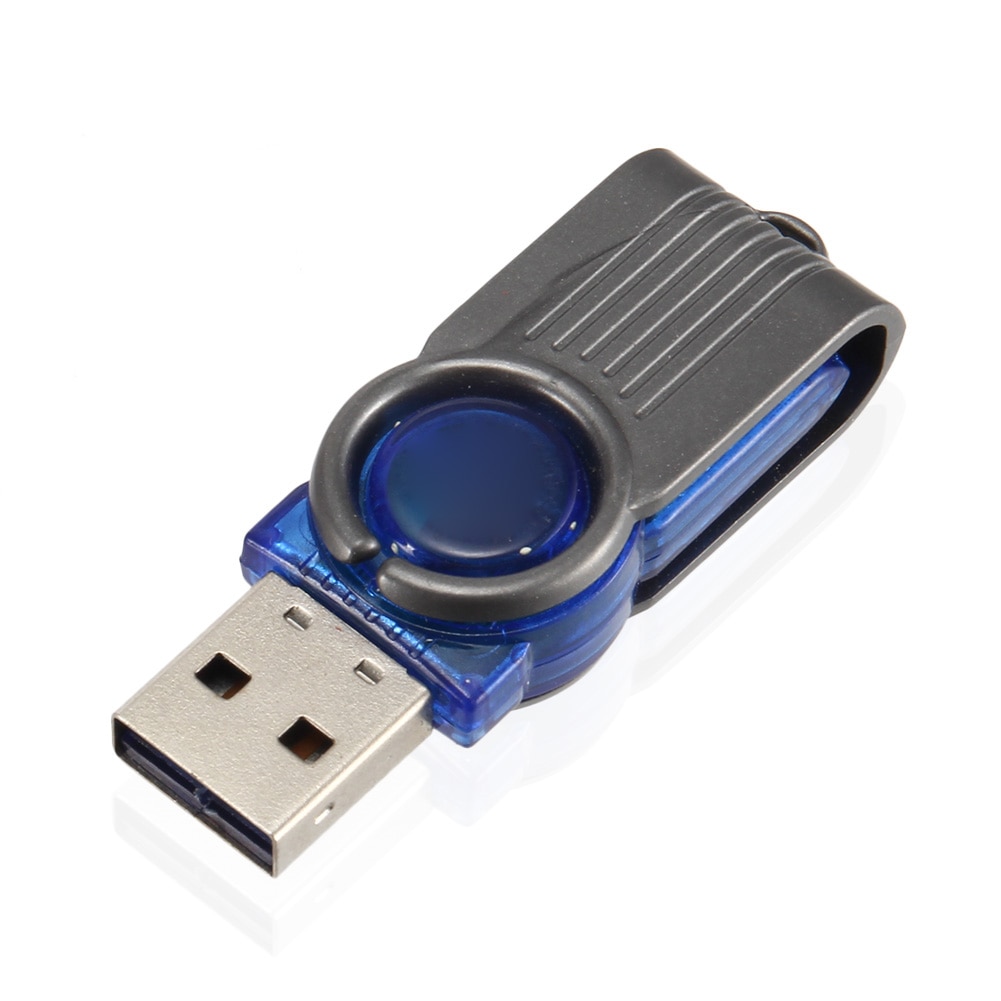 Mini Usb 2.0 Micro Sd Tf Geheugenkaartlezer Hoge Snelheid Plastic Draaien Adapter Voor Tablet Pc Laptop KQS8