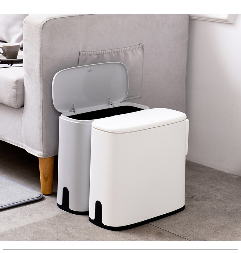 Simple Bathroom Corner Trash Can 11L Capacity With... – Vicedeal