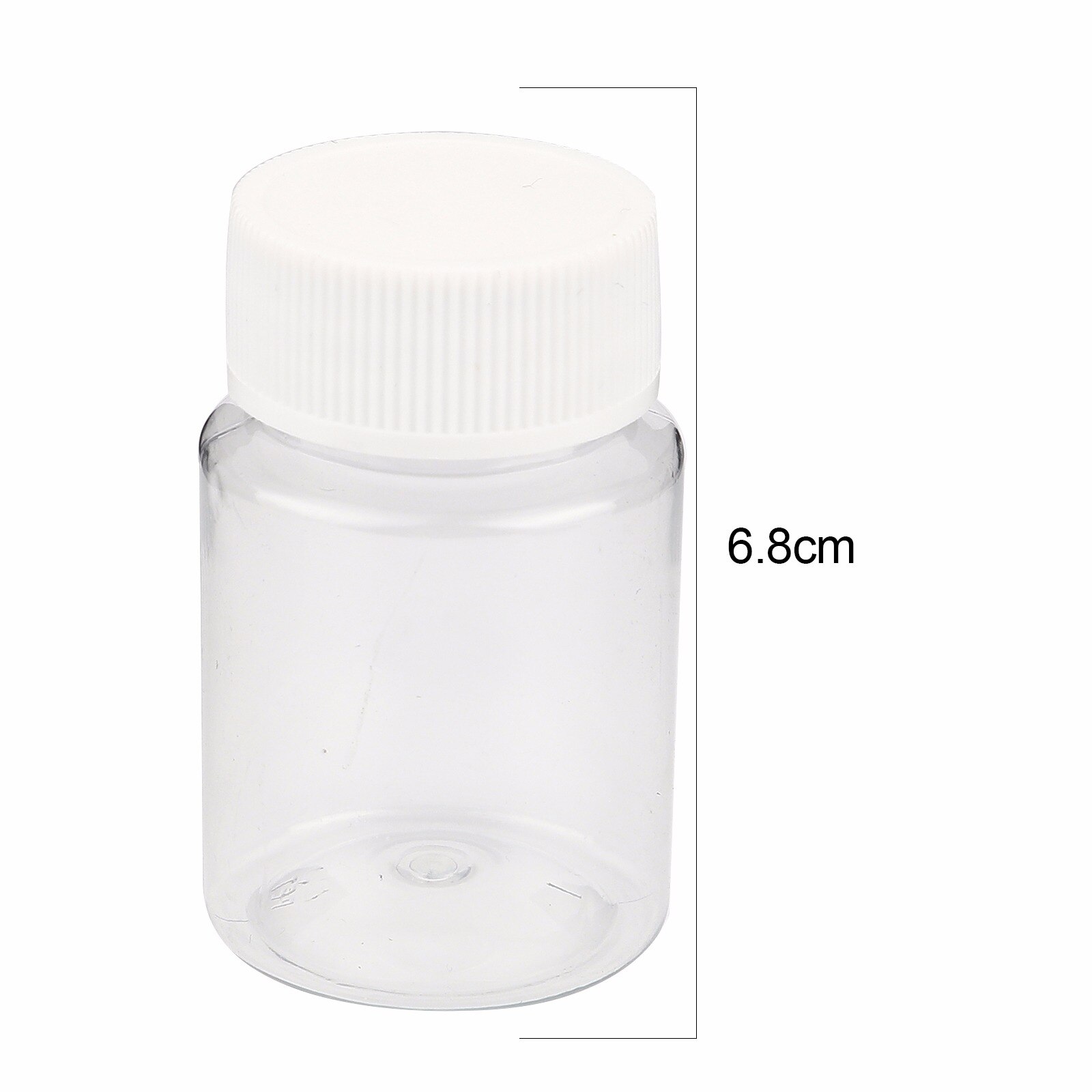 10PCs 15ml-300ml Transparent Clear PET Bottles Storage Loose Spacer Beads Wishing Bottles Empty Spice Bottles Jars DIY Crafts: 50ml
