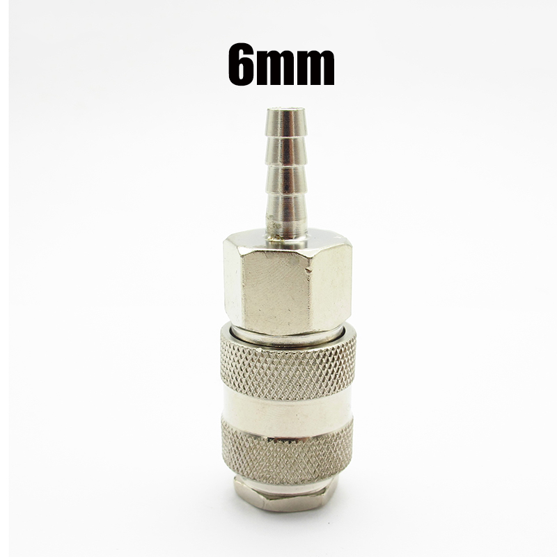 Adaptador de conector rápido para compresor de aire, accesorio neumático de lengüeta de manguera de 1/4 ", 3/8", 1/2 ", BSP x 6/8/10mm: Morado