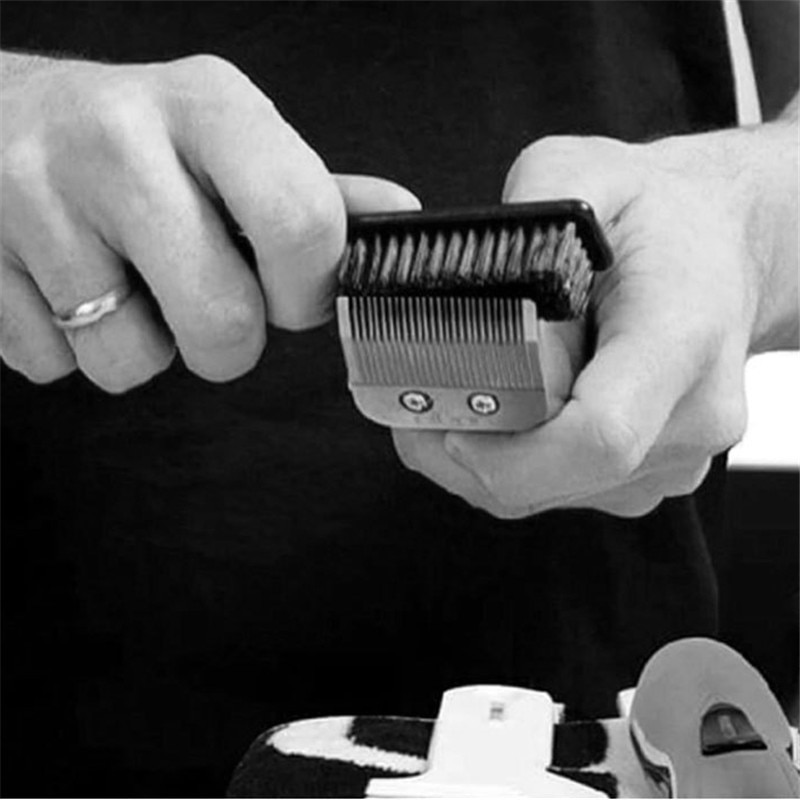 Plastikhåndtag frisør blødt hår rengøringsbørste frisør hals duster knækket hår fjern kam hår styling værktøj kam