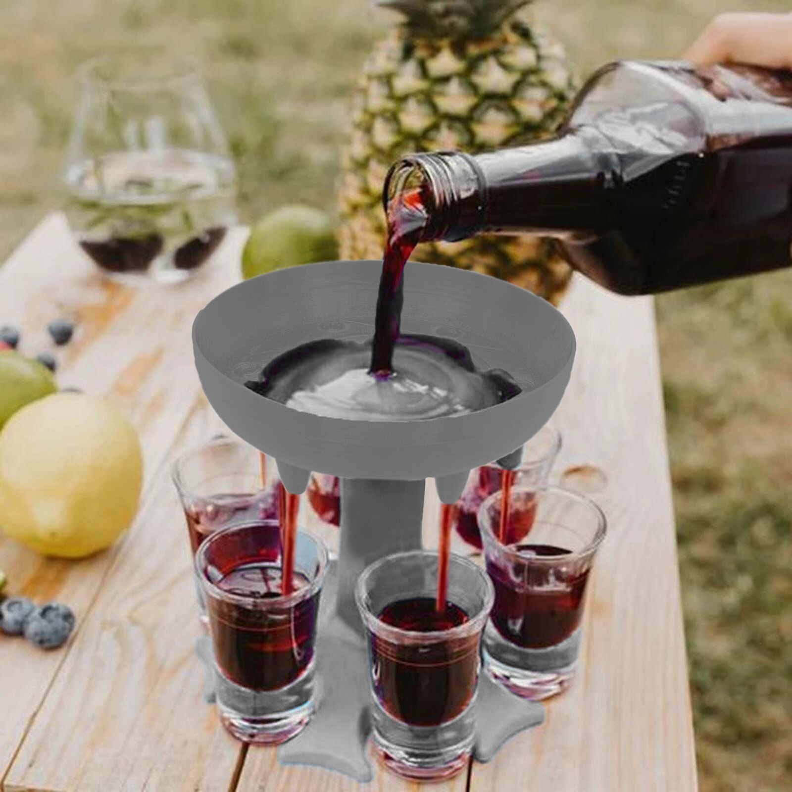 6 Borrelglas Dispenser En Houder-Dispenser Voor Vullen Vloeistoffen, Schoten Doseer Liquor Dispenser Party Games Drinken Gereedschap
