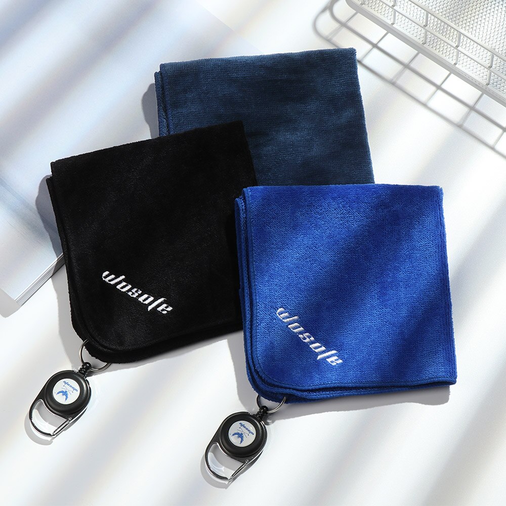 30*30Cm Katoen Golf Handdoek Microfiber Hoge Water Ballen Handen Reinigingsdoekjes Met Karabijnhaak Zweet-Absorberende vegen Doek