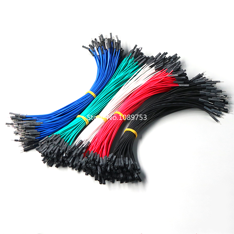 50pcs DIY Electronic Kit Breadboard Dupont Cable For Arduino 20cm 2.54mm Line Male Female Dupont Jumper Wire Cable 1P Connector