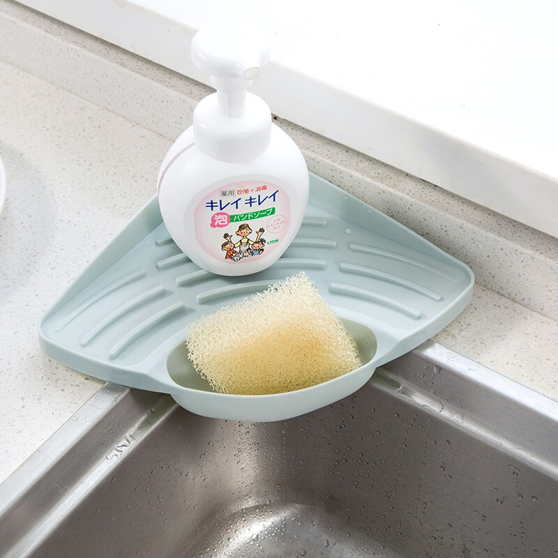 Kitchen Sink Caddy Sponge Holder Scratcher Holder Cleaning Brush Tray Sink Organizer