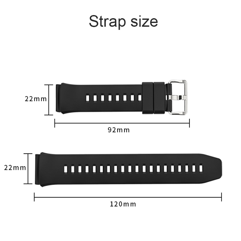 För huawei klocka  gt 2e remmar silikon ersättningsband topp klockarmband armband huawei  gt2e dubbelfärgad rem