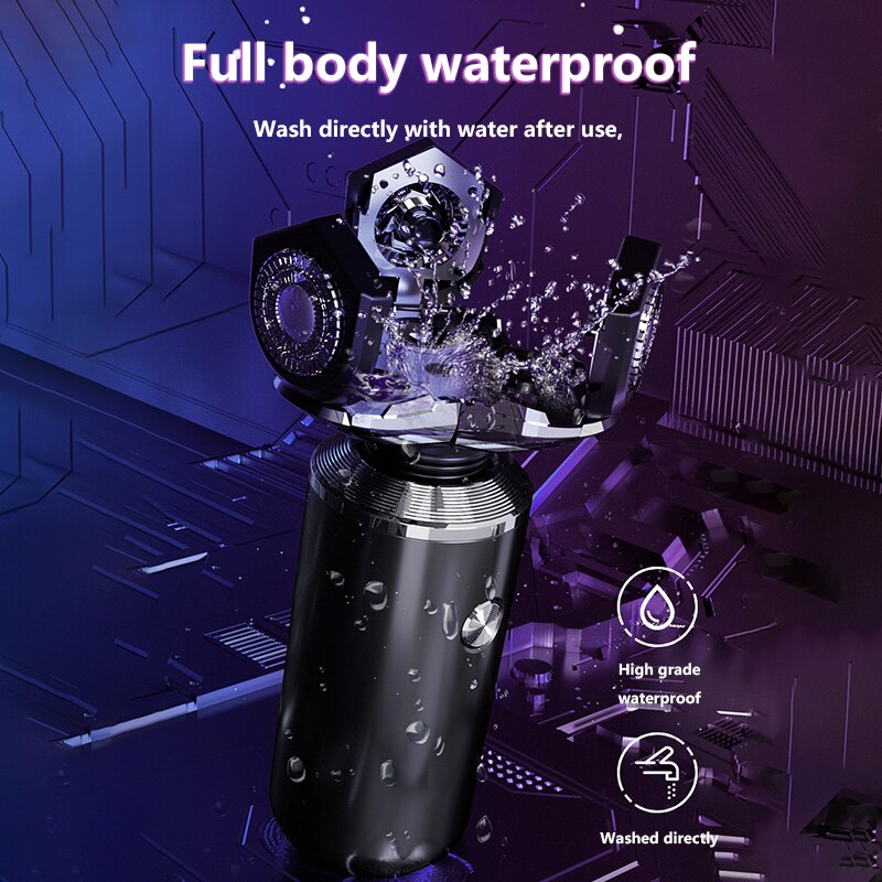 Nat Droog Elektrisch Scheerapparaat Voor Mannen Baard Trimmer Scheerapparaat Oplaadbare Kaal Scheren Machine 5 In 1 Grooming Kit