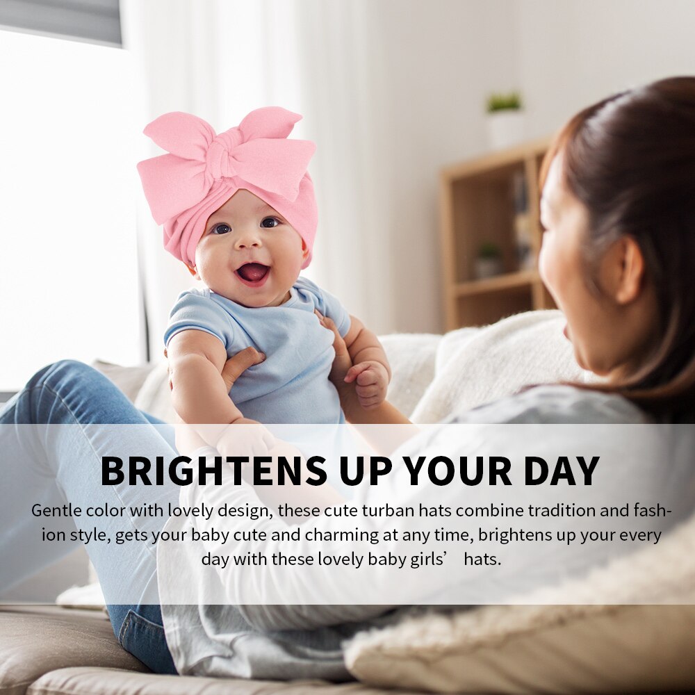 warme Leichte Baby Hütte Stirnband Harmlos Baumwolle Kleinkind Hütte Turban sot Komfortable Verknotet Hütte Bowknot Turban Haar Band
