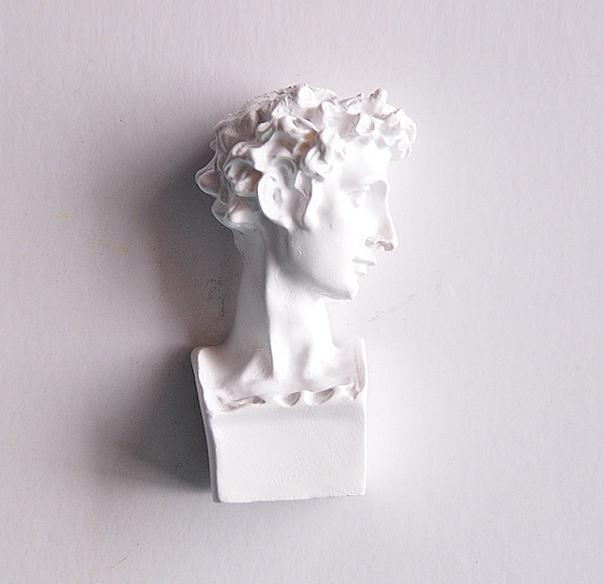 Karakter standbeeld decoratie koelkastmagneet vintage sculptuur david apollo kunst noordse eenvoudige magneet decoratie sticker: D