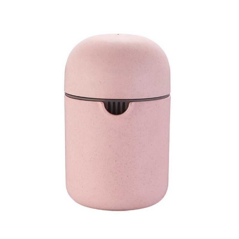 Mini hånd juicer sitrus appelsin presse glid rotasjon trykk antiskli reamer for sitron lime grapefrukt liten husholdningspresser: Rosa