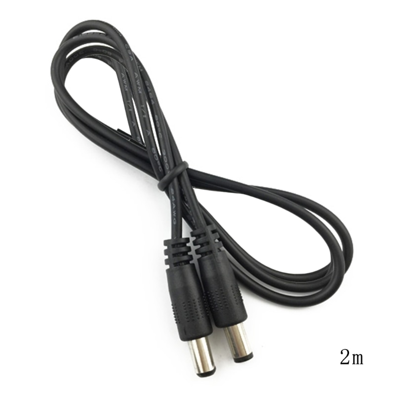 Dc Power Plug 5.5X2.1 Mm Male Naar 5.5X2.1 Mm Mannelijke Cctv Adapter Connector Kabel G8TB