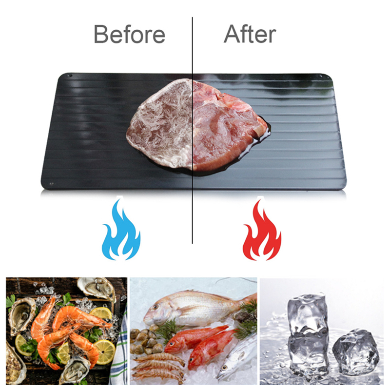 Fast Defrosting Tray Thaw Frozen Food Meat Fruit Quick Defrosting Plate Board Home Kitchen Defrost Supplies