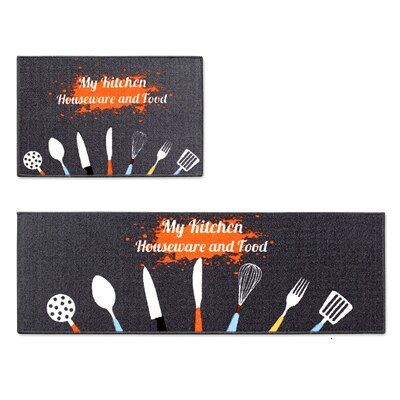Tapis de cuisine de Style japonais | Tapis de sol 40x60cm & 40x120cm en Fiber de Polyester, fond de Latex, tapis de porte antidérapant, paillasson d'entrée: B / 40 cm x 60 cm
