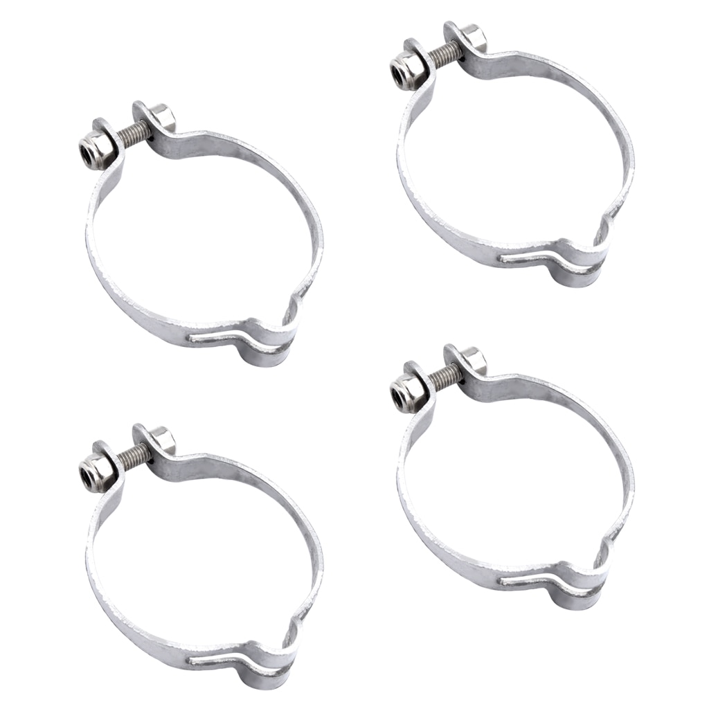4Pcs Iron Cable Clip Clamp Stops Stopper Brake Vintage Bike Old School Bicycle 31.8mm