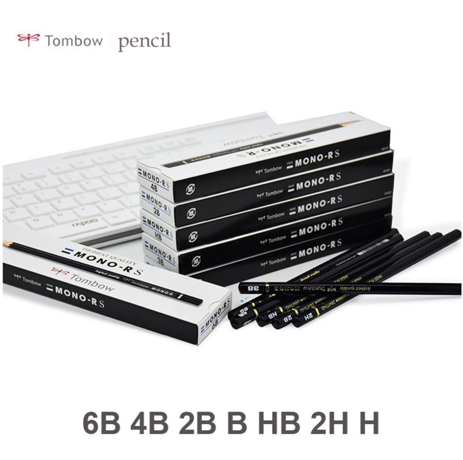 TUNACOCO 12pcs/lot 2B/HB/2H/H/4B/6B/B TOMBOW wooden lead pencil Japanese stationery pencil for school office supplies bb1710142