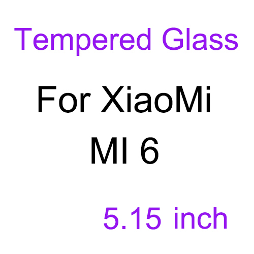 2PCS Tempered Glass For Xiaomi Mi6 Mi5 Mi5C Mi5S Mi 6 5 5C 5X 5S A1 4i Plus Case For Xiaomi Redmi 4 4A 4X Pro Note 4X 4 5A Cover: XiaoMi Mi6