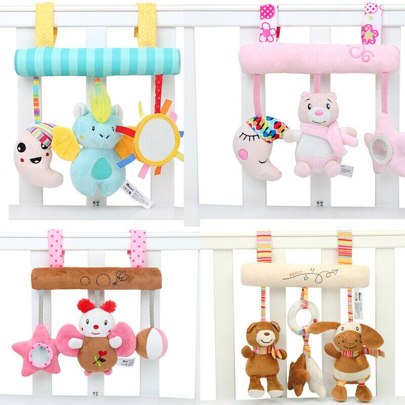 Kid Baby Krippe Bett Kinderwagen Hängen Bär Rassel Bett Kinderwagen Glocke Plüsch Spielzeug