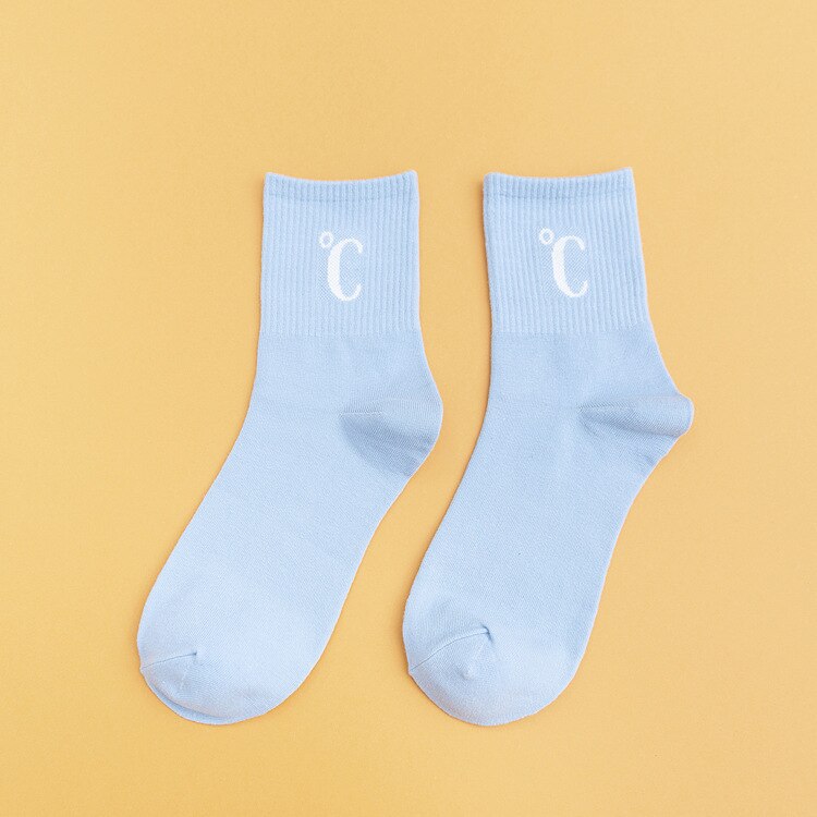 Nowe japońskie skarpety damskie w stylu retro w stylu retro bawełniane znaki interpunkcyjne damskie skarpetki bawełniane w połowie rury hurtowo skarpetki damskie: C8