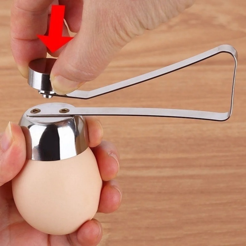 NEUE Eierschale Topper Cutter Edelstahl Ei Cracker Opener Remover Stonego Küche Werkzeuge