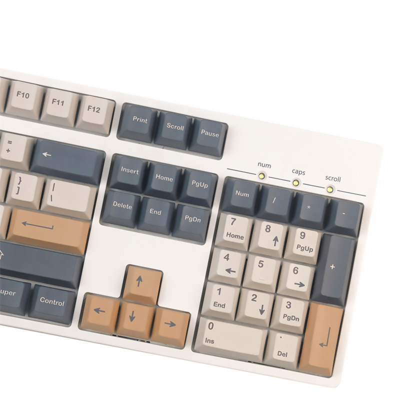 140 Keys GMK Coffee Mocha Keycaps Cherry Profile PBT DYE Sublimation Mechanical Keyboard Keycap For MX Switch