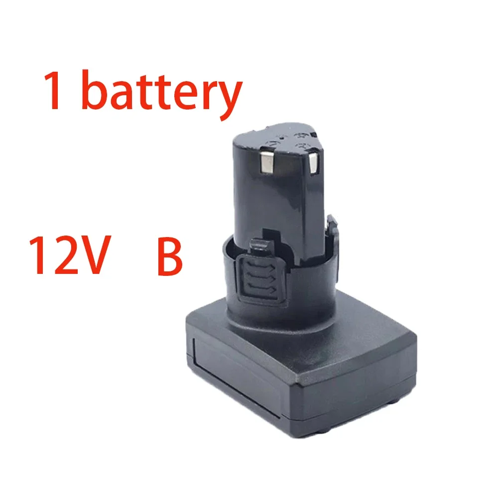 Batería recargable Universal de alta capacidad, 12V, 6800mAh, para herramientas eléctricas, destornillador eléctrico, taladro eléctrico, batería de iones de litio: plum