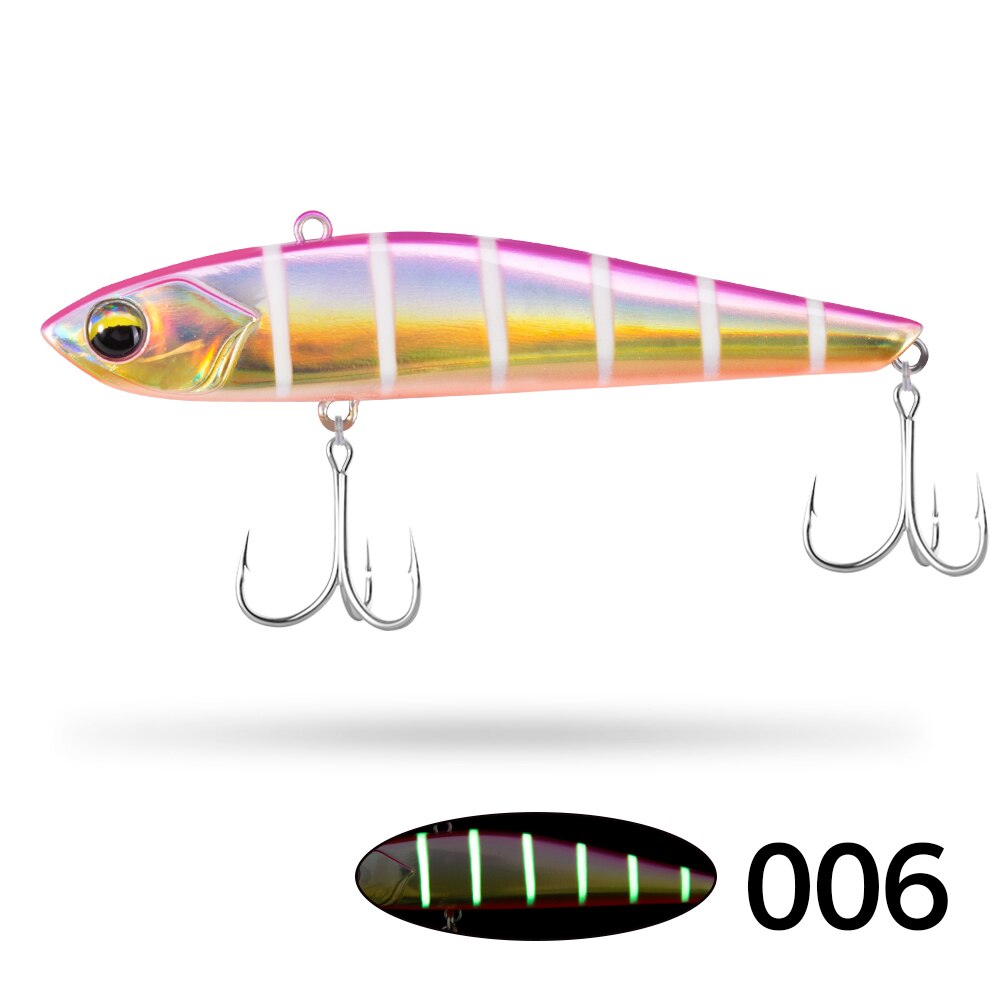 D1 nowe zimowe wędkowanie na przynęty VIB ciężkie lekkie 95mm Mini niewielkie 75mm wibracje 17g 30g Bass Pike okoń 2021 Tackle: 006 / 75mm
